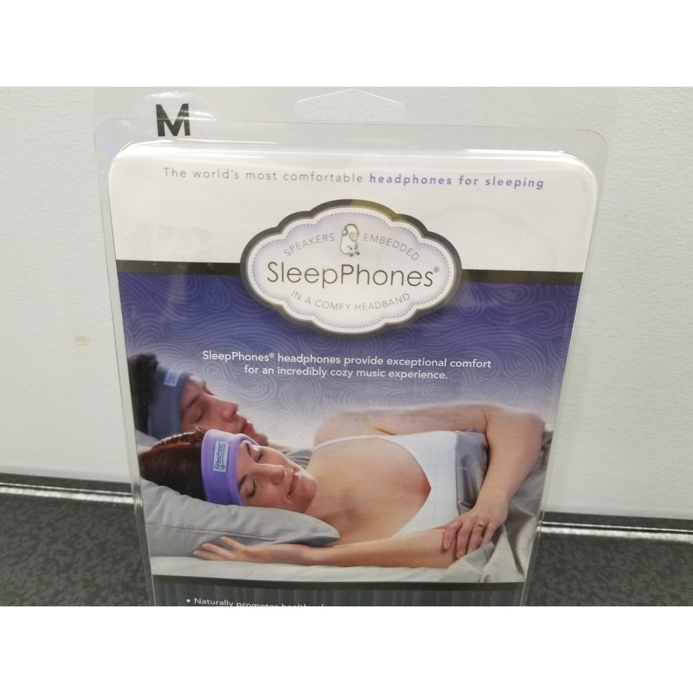 SleepPhones Classic Breeze Headphones Medium Pink Wired ~ Brand New Sealed - Picture 3 of 8